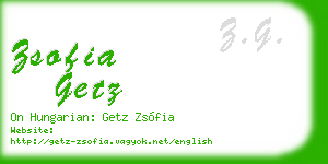 zsofia getz business card